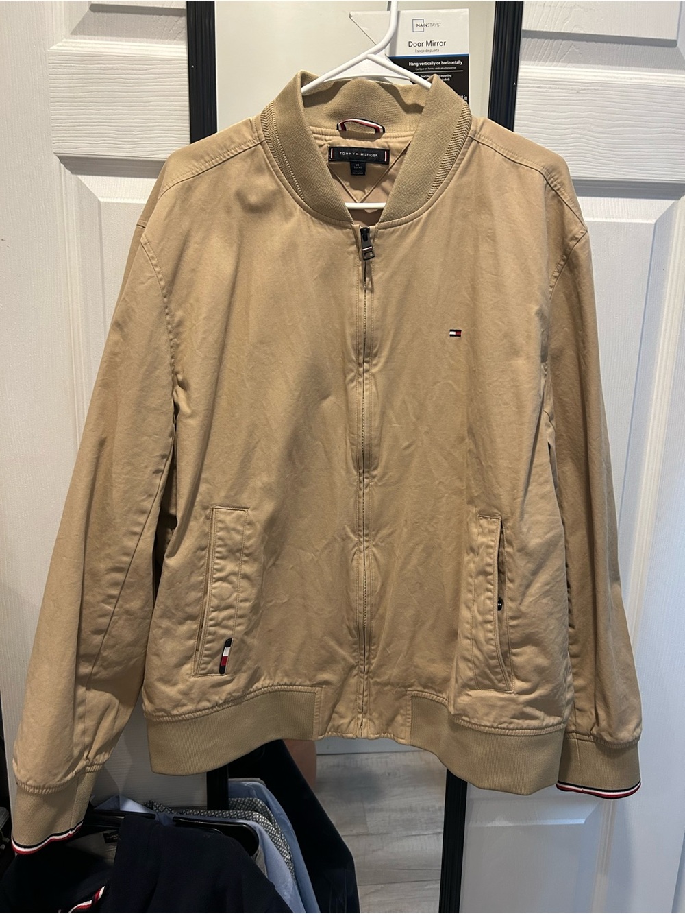 Tommy Hilfiger Men’s Beige Bomber Jacket